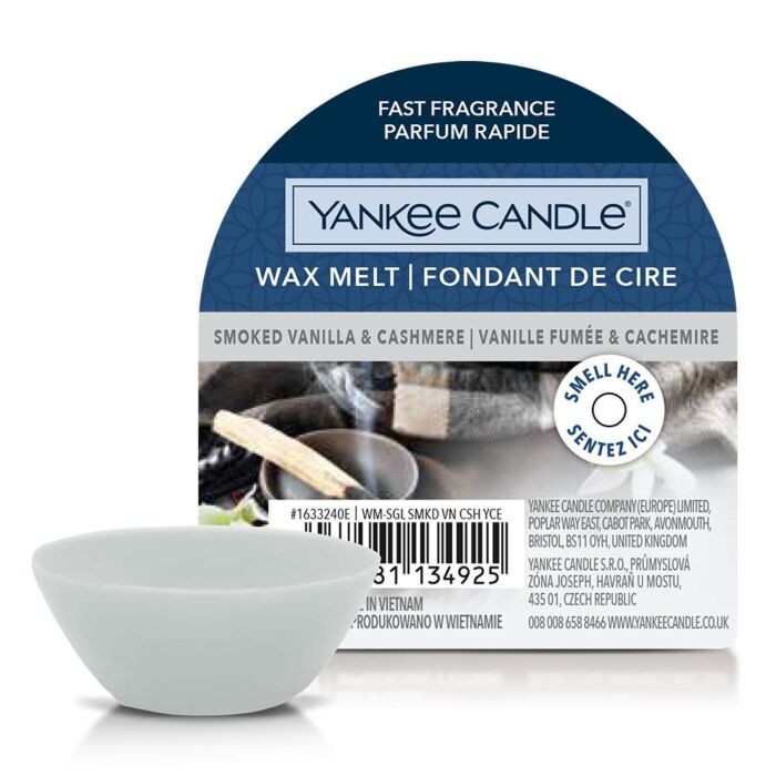 Yankee Candle Smoked Vanilla & Cashmere Wax Melt